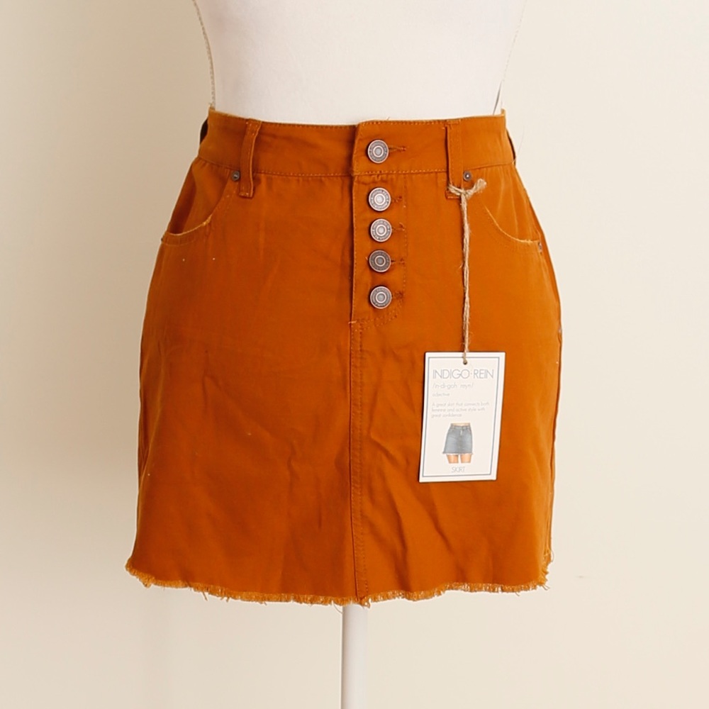 NWT Copper/Rust Mini Skirt